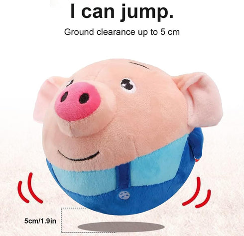 Panup Plush Toy - Interactive Talking and Singing Dog Toy, Cute Blue Pig Plush for Cats and Dogs