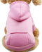 Idepet Dog Hoodies for Small Dogs, Warm Coat Jacket Vest, Autumn Puppy Outfits, Pink (L)