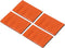 PATIKIL Reflective Patch 2"x3", 4 Pcs Hook & Loop Fastener Safety Appliques for Night Sportsperson Worker Hiker, Orange
