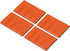 PATIKIL Reflective Patch 2"x3", 4 Pcs Hook & Loop Fastener Safety Appliques for Night Sportsperson Worker Hiker, Orange