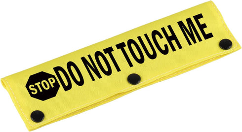 Funny Dog Leash Sleeve Pet Birthday Gift Stop Do Not Touch Me Dog Leash Wrap Sleeve (Stop Do Not Touch Me-YE Sleeve)