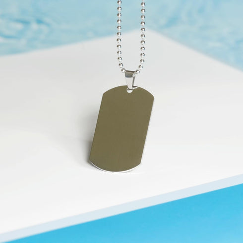 DesiDD Funny Dairy Farmer Gifts - Nutrition Facts Dog Tag Necklace for Dairy Farmer Staff Cattle Farmer Boss - Silver