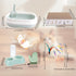 GRETJOB 16 Set 16 Kitten Starter Kit - Pcs Cat Essentials Includes Litter Box, Toys, Collars, Scratch Pad, Nail File