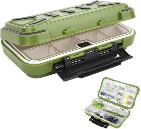 Portable Fishing Tackle Box, Waterproof Damping System Fishing Tackle Container for Outdoor Accessories