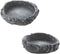 emours 2 Pack Reptile Water Dish Food Bowl, Rock Worm Feeder for Leopard Gecko, Lizard, Spider, Scorpion, Chameleon