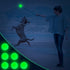 Liliful 10 Pcs Glow in The Dark Dog Toys - 2.4 Inch Rubber Fetch Balls with Net Bag for Small Dogs.