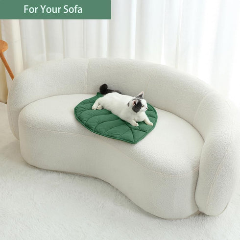 30 20 Inch 2025 Letalong X Leaf Shaped Cotton Cat Bed Pad, Warming Cat Mat, Pet Warming Pad for Cats, Warmer Mat