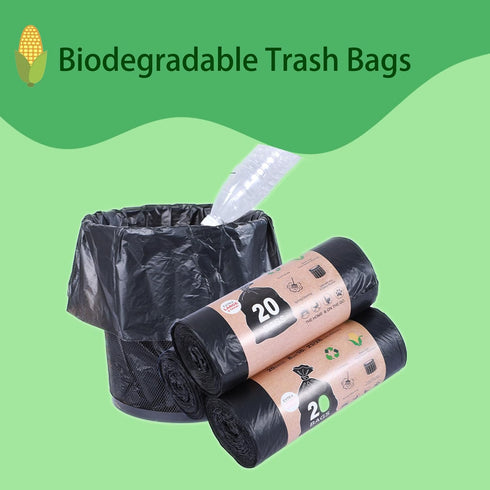 iKakocus 8 5 Biodegradable Camping Toilet Waste Bags & Trash Bags, Gallon Compostable Porta Potty Liners for Outdoor