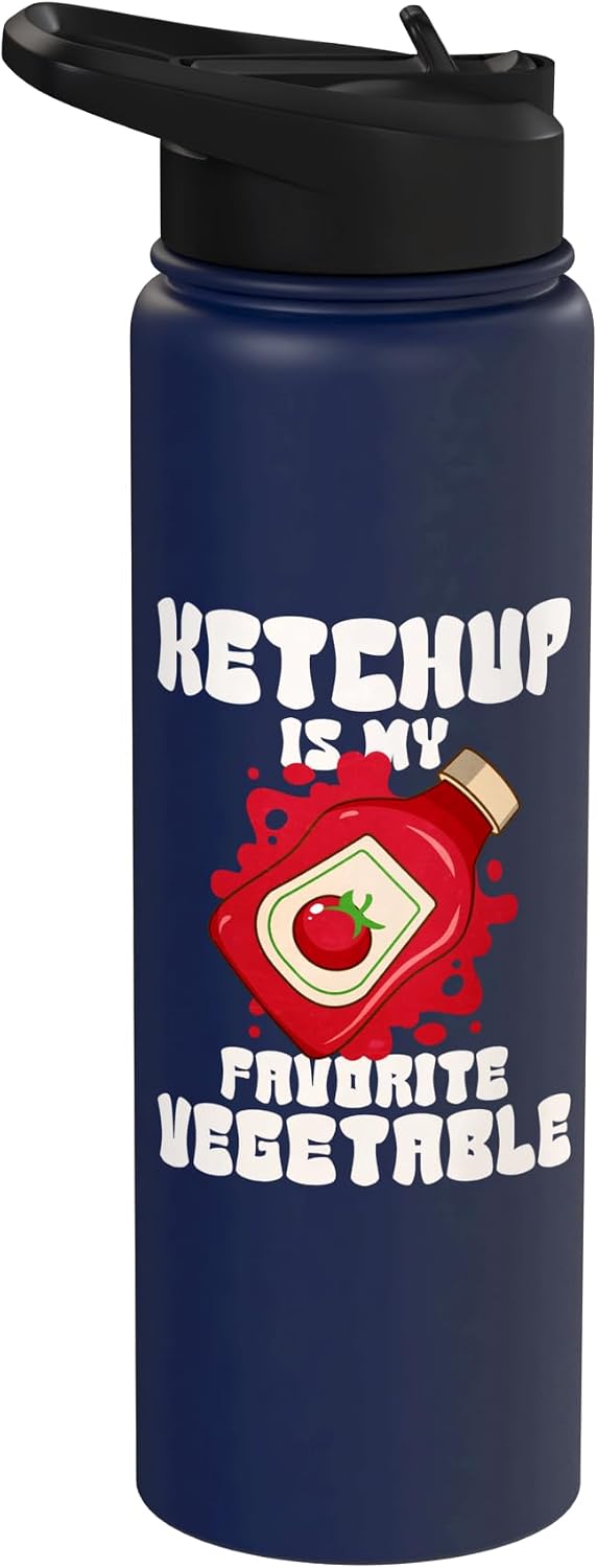 Ketchup Costume Ketchup Is My Favorite Vegetable Stainless Steel Insulated Water Bottle