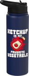 Ketchup Costume Ketchup Is My Favorite Vegetable Stainless Steel Insulated Water Bottle
