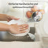 Dorakitten Ceramic Cat Bowls, 3 Packs, No Whisker Fatigue Wide Shallow Cat Dishes with Non-Slip Silicone Bottom
