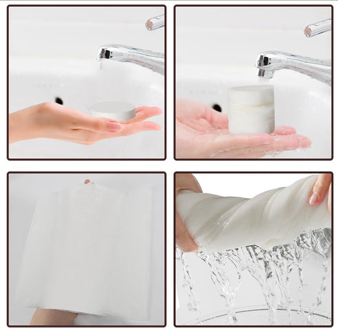 Cvwjz 48PCS 24x12 Extra Large Disposable Washcloths for Travel, Compressed Face Towels Tablets, Extra Large and Thick