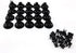 Honbay 20pcs Aquarium Black Sucker Clip Suction Cups for Airline Tubing Holder