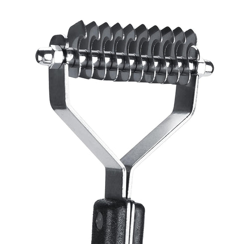 Oumefar Pet Hair Comb - Stainless Steel Pin Grooming Deshedding Tool for Cats, Dogs & Horses (M377-10)