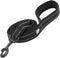 Creation Core Reflective Dog Leash, Durable Padded Strap for Puppy Pet Leash Rope, Black 3.6Ft Long 1" Wide