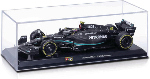 1:24 F1 W14 (2023) #44 Bburago Race Mercedes w/Driver - Hamilton