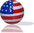 GBM Set of 12 Patriotic Golf Balls - American Flag Design with Stars & Stripes Pattern