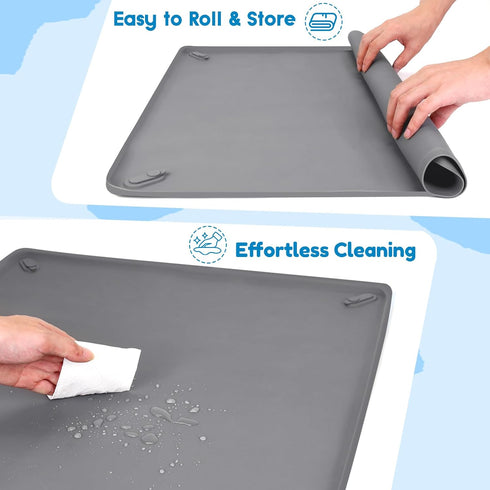 24 24 4 Puppy Pad Holder, x Dog Pee Pad Holder Tray with Magnetic Clips, No Spill Raised Edge Indoor Silicone Dog Potty