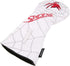 Spider Embroidery White Golf Head Covers for Driver/Fairway Wood/Hybrid/Iron