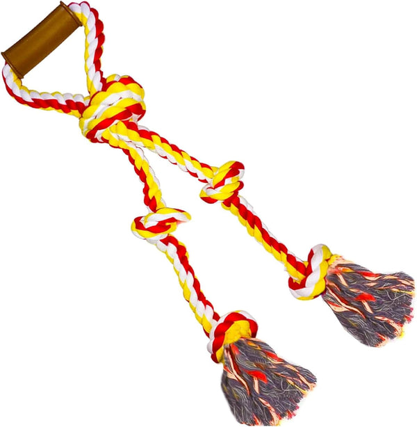 Extra Large Dog Rope Toys, Heavy Duty Tug of War Interactive Chew Rope for Medium & Large Breeds