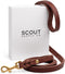 Scout Supply Classic Leather Dog Leash, Strong Heavy Duty Thick Full Grain Leather, Dark Brown, M: 4.5 ft x 1/2 in