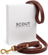 Scout Supply Classic Leather Dog Leash, Strong Heavy Duty Thick Full Grain Leather, Dark Brown, M: 4.5 ft x 1/2 in