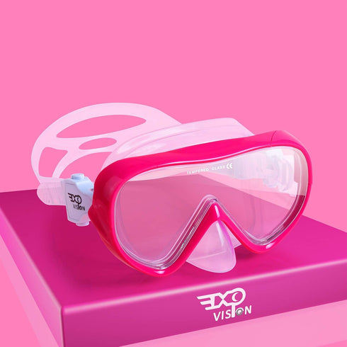 Kids Snorkel Swim Mask, Child Diving Mask with Anti-Fog Goggles and Nose Cover for Snorkeling