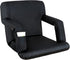 Nova Microdermabrasion 20.5"/25" Wide Stadium Seat for Bleachers w/Back Support Padded Cushion