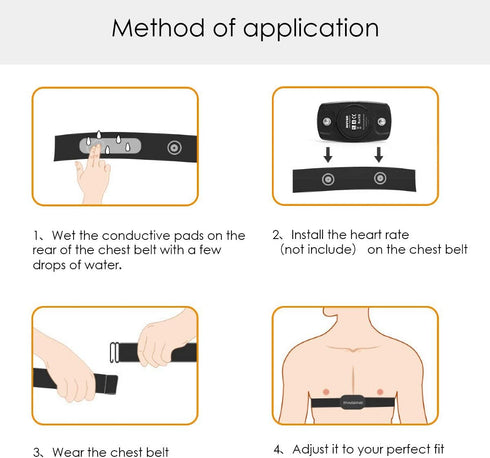 XUXIN Heart Rate Monitor Chest Strap Replacement, Compatible with Wahoo Tickr, Polar H10 H9 H7 Garmin HRM