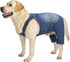 Classic Dog Jeans Overall for Medium Large Dogs, Pet Denim Jumpsuit Onesies Clothes Costumes, Blue Vintage Washed