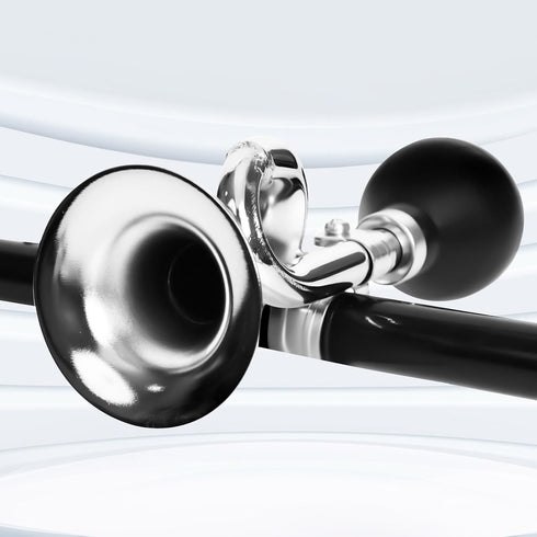 Timoo Bike Horn for Adults, Classic Bugle Horn, Metal Squeeze Clown Horn for Golf Cart