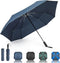 G4Free 54 Inch Large Golf Umbrella, Automatic Square 3 Folding Windproof Compact Travel Rain Umbrella