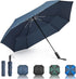 G4Free 54 Inch Large Golf Umbrella, Automatic Square 3 Folding Windproof Compact Travel Rain Umbrella