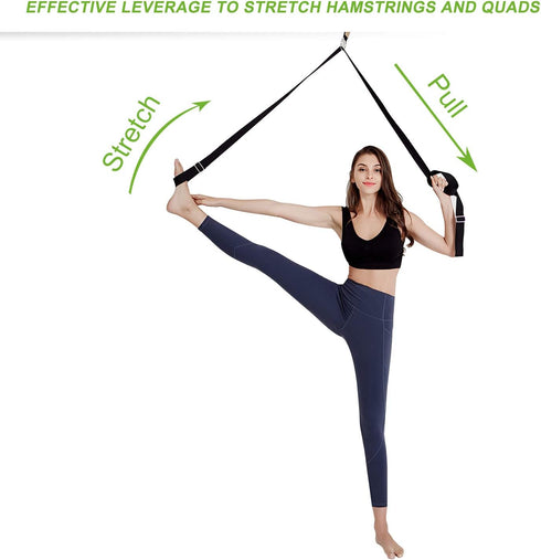 UBING Leg Stretcher, Over The Door Flexibility Trainer, Stretch Strap for Dance, Ballet, Cheer, Gymnastics, Taekwondo