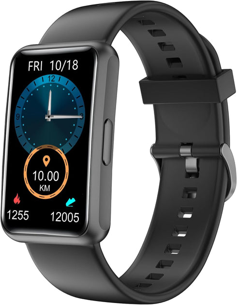 HUAKUA Fitness Tracker, No Bluetooth or APP Needed, IP68 Waterproof Fitness Watch for Men Women Parents