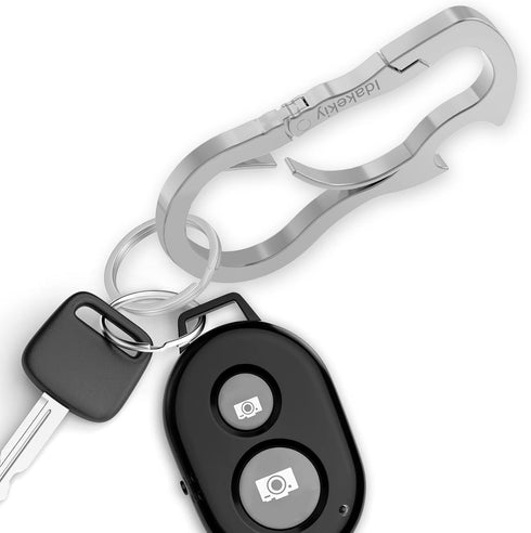 Idakekiy Dual Carabiner Keychain Multi Tool with Key Chain Bottle Opener