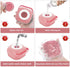 Pet Bath Massage Brush, Puppy Dog Cat Grooming Cleaning Soft (Pink)