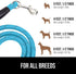 Gorilla Grip Heavy Duty Dog Leash, Soft Handle, Strong Reflective Rope for Night Walking, Durable Puppy Leash (Blue)
