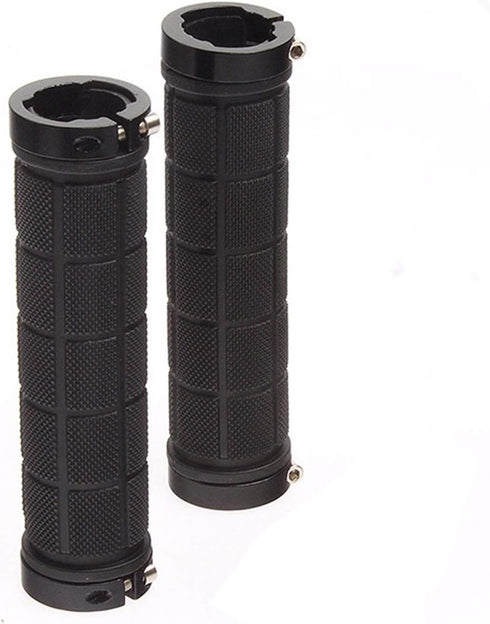 PLATT Comfortable Rubber Bike Handlebar Grips for MTB/BMX with Plastic End Caps