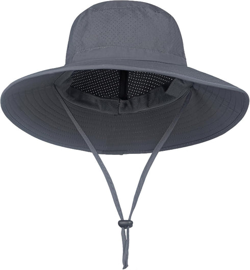 Rosoz Sun Hat for Men and Women - Boonie Bucket Hat with Wide Brim for Fishing, Safari, Beach, Garden UV Protection