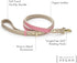 Rio Vegan Leather Dog Leash, 4ft Padded Luxury Lead for Large and Medium Dogs, Compatible with Dog Collars (Pink)