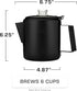 Bozeman [6 COLETTI Black Percolator Coffee Pot Camping Coffee Pot Americas Sleekest Percolator NO Aluminum or Plastic
