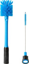 MOSOLAN 2-in-1 Water Bottle Brush and Straw Cleaner Brush, Long Handle Scrub