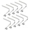 PATIKIL 10 Pack 8x8mm Kayak Paddle Snaps, Steel V Shaped Single Pin Push Button Spring Clips for Camping Awning