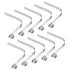 PATIKIL 10 Pack 8x8mm Kayak Paddle Snaps, Steel V Shaped Single Pin Push Button Spring Clips for Camping Awning