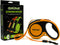 Retractable Dog Leash, 16ft for Medium Dogs up to 66 lbs, One Button Break & Lock, Heavy Duty, Tangle-Free (Orange)