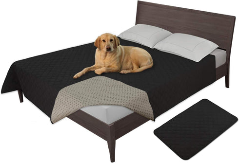 Easy-Going 100% Waterproof Dog Bed Cover, Non-Slip Washable Couch Cover, Replacement Sofa Cover, 52X82 in, Black