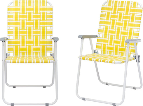 Generic Set 2 of Classic Outdoor Camping Chairs,Patio Folding Lawn Chair,Outdoor Beach Portable Folding Camping Chair