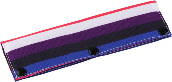 LGBT Rainbow Gay Pride Dog Leash Sleeve, GENDERFLUID Dog Leash Wrap Alert Sleeve, Pet Birthday Gift (GENDERFLUID-Sleeve)