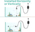 hygger 50W Mini Inline Quartz Glass Aquarium Heater with External Controller, Adjustable Thermostat for 5-15 Gallon